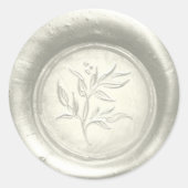 任意の色の植物性結婚の封筒のワックスシール ラウンドシール (正面)