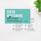 任意の色の歯のホワイトニングアフターケアの指示 (デスク)