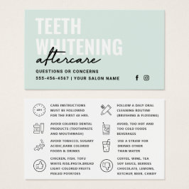 任意の色の歯のホワイトニングアフターケアの指示
