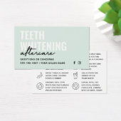 任意の色の歯のホワイトニングアフターケアの指示 (デスク)