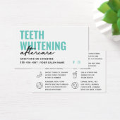 任意の色の歯のホワイトニングアフターケアの指示 (デスク)