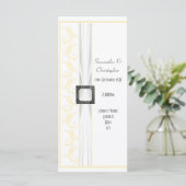 任意の色の白い教会の結婚式プログラムに変更 プログラム (スタンド正面)