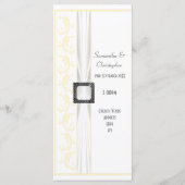 任意の色の白い教会の結婚式プログラムに変更 プログラム (正面)