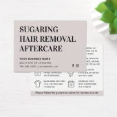 任意の色の糖化された脱毛アフターケアカード (デスク)