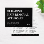 任意の色の糖化された脱毛アフターケアカード (デスク)