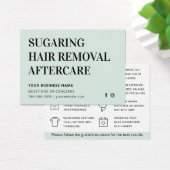 任意の色の糖化された脱毛アフターケアカード (デスク)