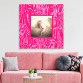 任意の色の素朴木目抽象芸術アーモダント キャンバスプリント (インサイチュ (リビング))