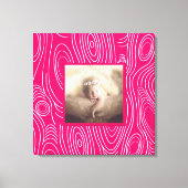 任意の色の素朴木目抽象芸術アーモダント キャンバスプリント (正面)