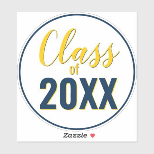 任意の色の組み合わせ卒業年卒業 シール (シート)