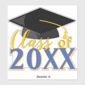 任意の色の組み合わせ卒業年卒業 シール (シート)