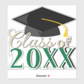 任意の色の組み合わせ卒業年卒業 シール (シート)