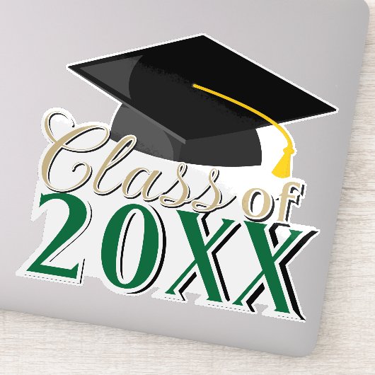 任意の色の組み合わせ卒業年卒業 シール (詳細)