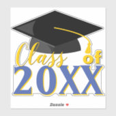 任意の色の組み合わせ卒業年卒業 シール (シート)