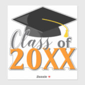 任意の色の組み合わせ卒業年卒業 シール (シート)