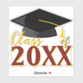 任意の色の組み合わせ卒業年卒業 シール (シート)