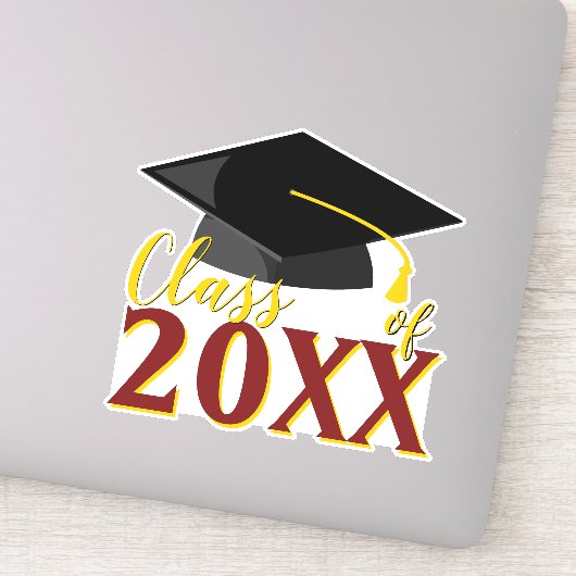 任意の色の組み合わせ卒業年卒業 シール (詳細)