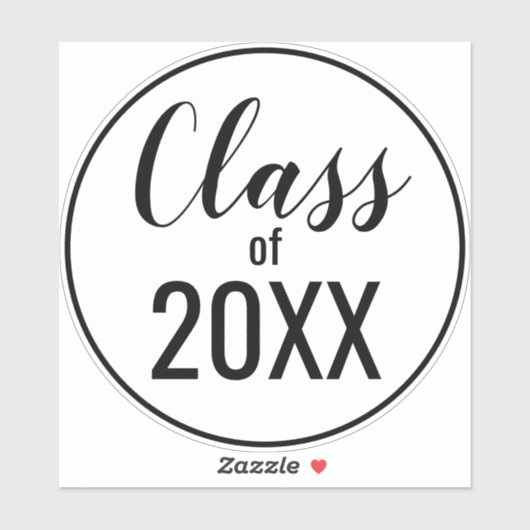 任意の色の組み合わせ卒業年卒業 シール (シート)