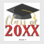 任意の色の組み合わせ卒業年卒業 シール (シート)