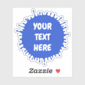 任意の色の絵を描スプラットカスタム文字 シール (シート)