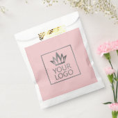 任意の色の背景のロゴ フェイバーバッグ (封をした状態)