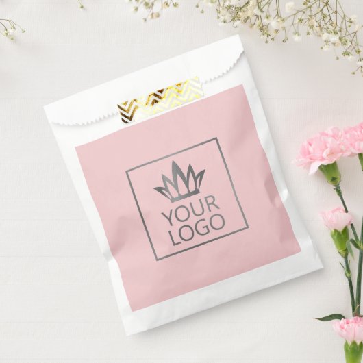 任意の色の背景のロゴ フェイバーバッグ (封をした状態)