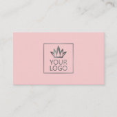 任意の色の背景のロゴ 名刺 (正面)