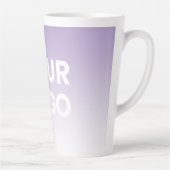 任意の色の背景 | 白いグラデーションとロゴ カフェラテマグ (右)