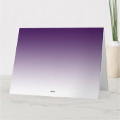 任意の色の背景 | 白いグラデーションとロゴ カード (裏面)