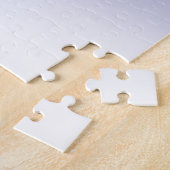 任意の色の背景 | 白いグラデーションとロゴ ジグソーパズル (側面)