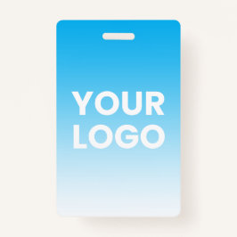 任意の色の背景 | 白いグラデーションとロゴ バッジ