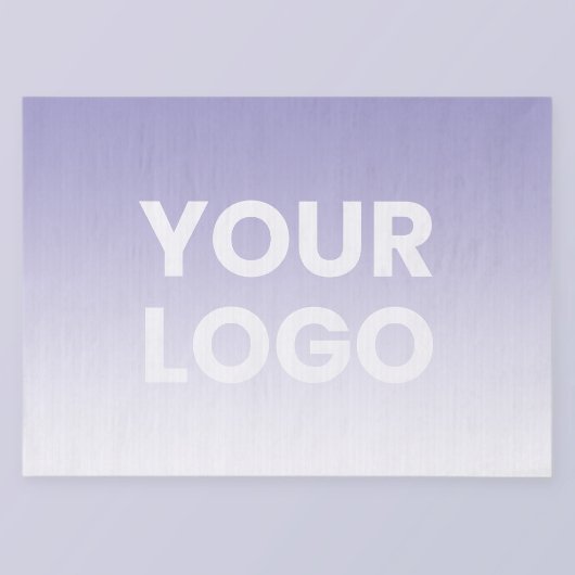 任意の色の背景 | 白いグラデーションとロゴ 薄葉紙