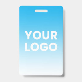 任意の色の背景 | 白のグラデーション & ロゴ バッジ