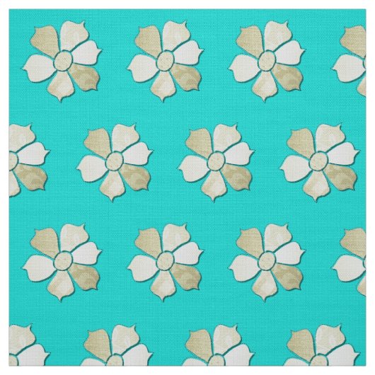 任意の色の花の切り出しのコラージュに一致 ファブリック (見本)