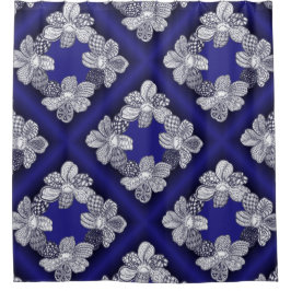 任意の色の花ユニークのドードル シャワーカーテン