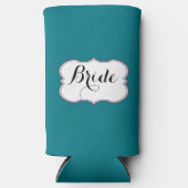 任意の色の花嫁 スリム缶クーラー (正面)