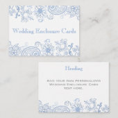 任意の色の花 – 葉の囲結婚いカード エンクロージャーカード (正面/裏面)