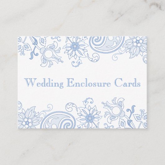 任意の色の花 – 葉の囲結婚いカード エンクロージャーカード (正面)