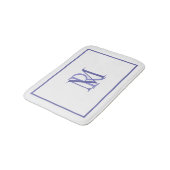 任意の色の重なり合うイニシャルモノグラムバスマット バスマット (アングル)