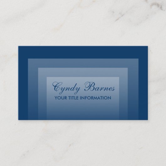 任意の色の重ねグラデーション名刺 名刺 (正面)