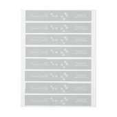 任意の色の雪エレガント片ホリデー住所 シール ラップアラウンドラベル (シート)