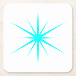 任意の色を選択Mid Century原子モダンスターバスト スクエアペーパーコースター