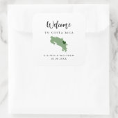 任意の色コスタリカ結婚の歓迎バッグまたはボックス スクエアシール (バッグ)