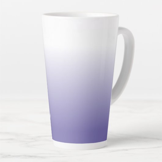 任意の色パーソナライズされたでグラデーション独自の作成 カフェラテマグ (右アングル)