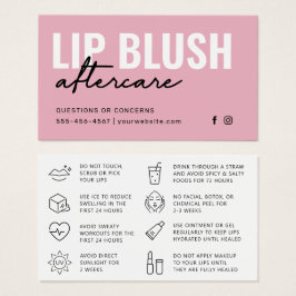 任意の色ピンクモダンリップ赤面タトゥーアフターケア