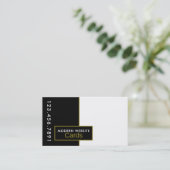 任意の色モダン 名刺 (スタンド正面)