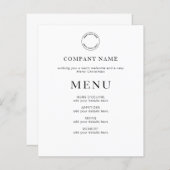 任意の色企業ののクリスマスメニューを予算 (正面/裏面)