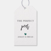 任意の色完璧な梨のラベル、自家製ギフトラベル、 ギフトタグ (正面)