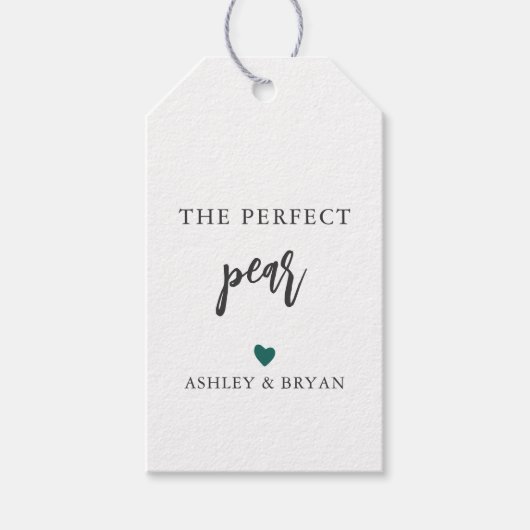 任意の色完璧な梨のラベル、自家製ギフトラベル、 ギフトタグ (正面)