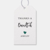 任意の色感謝していAバントチギフトラベル、バントケーキ ギフトタグ (正面)