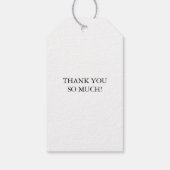 任意の色感謝していAバントチギフトラベル、バントケーキ ギフトタグ (裏面)